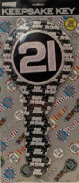 Picture of BIRTHDAY KEY OZCORP HOLOGRAPHIC FOIL 21S