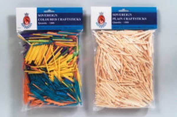 Picture of CRAFT MATCHSTICKS SOVEREIGN COLOURED PK1
