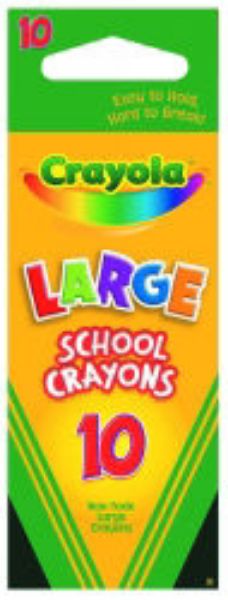 Picture of CRAYONS CRAYOLA SCHOOL LARGE 10'S