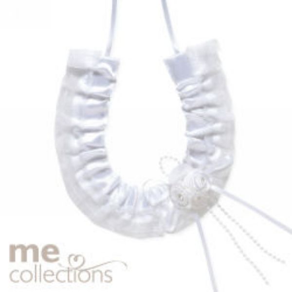 Picture of WEDDING CHARM ME HORSESHOE W/FLOWER CLUS