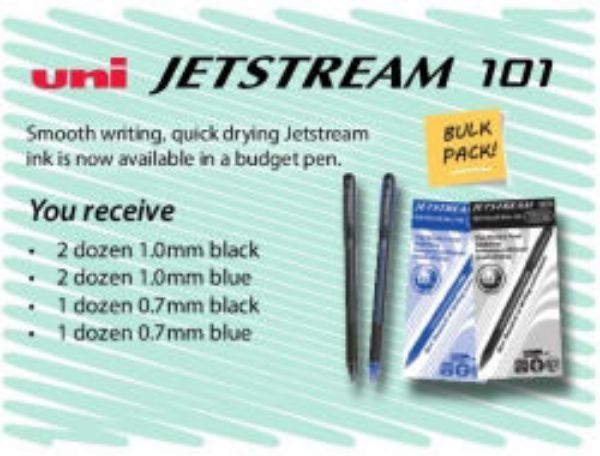 Picture of PEN UNI RB JETSTREAM BTS BULK PACK 4 DOZ